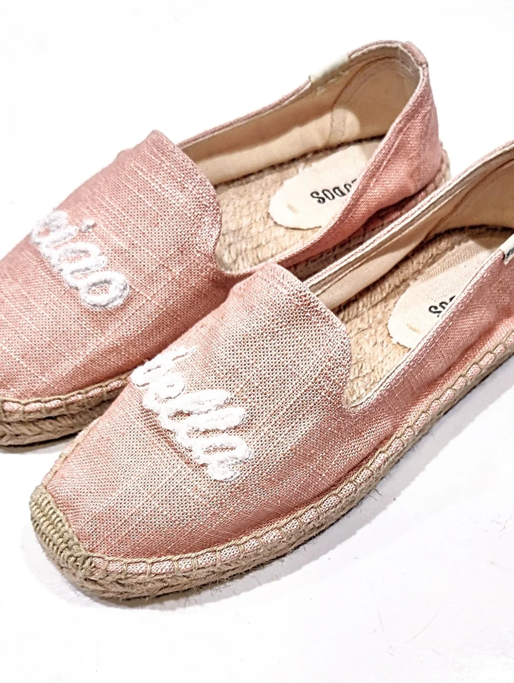 Soludos Pink 'ciao bella' Espadrilles